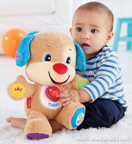 **ตุ๊กสอนภาษา Fisher-Price Laugh & Learn Smart Stages Puppy รุ่นใหม่ 2018 [รุ่นหูชมพู/หญิง] 3